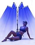 JITESY Bräunungslampe,460NM&490NM Bräunungslampe,60W Blaues Licht Bräunungslicht Solarium für Den Heimgebrauch Gesicht Und Körper,Doppelte Halterung Gesichtsbräuner Solarium mit 432 Stück LEDs