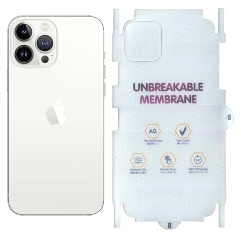 Image of DD SON Matte Finish Full Body Cover Back Protector Compatible with iPhone 12 Pro max | Unbreakable Membrane Scratch Guard Full Fit Protective, Case Friendly, (Back & Side) (Pack of 1)