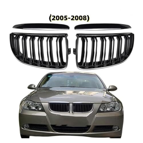 Rejilla parachoques para sustituir calandra desgastada en E90 E91 2005-2008 5
