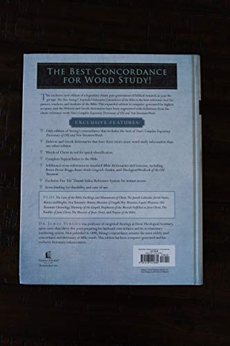 The New Strong's Expanded Exhaustive Concordance of the Bible: Every Word of the Bible Indexed, Red Letter Edition - Image 2