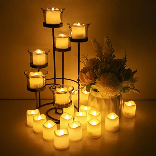 image for HIILU Flameless LED Tea Light Candles LED Votive Candles Battery-Opera