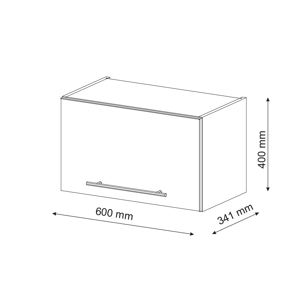 Vicco Armoire Murale Fame-Line, Blanc Haute Brillance, 60x40cm Plat, à Fixation Murale pour Le Rangement des Accessoires de Salle de Bain