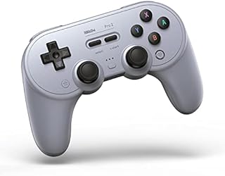 8BitDo Pro 2 Bluetooth Controller for Switch/Switch OLED, PC, macOS, Android, Steam & Raspberry Pi (Gray Edition) - Nintendo Switch