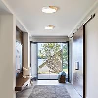 Qamra Deckenlampe, LED Deckenleuchte 30cm, Wohnzimmerlampe Weiß – Ansicht 9