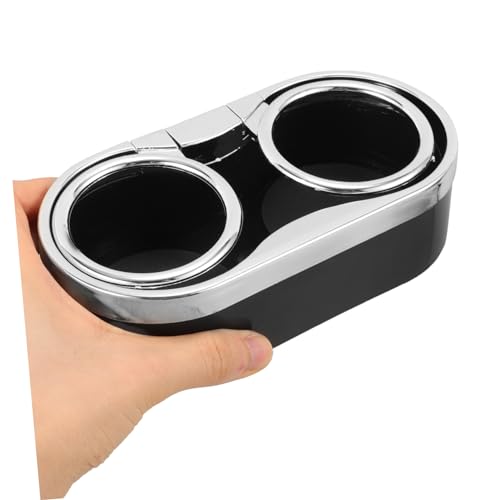 Portavasos Doble para Consola de Auto Autoadhesivo Negro miniatura 6