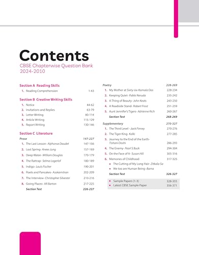 Image of (Old Edition) Arihant CBSE Chapterwise Question Bank 2025-2016 for Class 12 English Core
