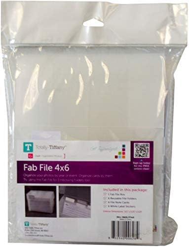 Totally Tiffany Fab File, White, 12 x 12-Inch