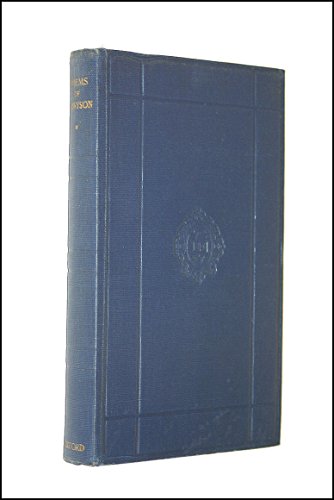 Poems of Alfred, Lord Tennyson (World's classic... B0000CHMRL Book Cover