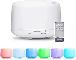 Umidificador De Ar Purificador Aroma Difusor Portátil Led 5 Cores