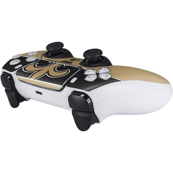 Skinit Decal Gaming Skin Compatible with PS5 Controller - Officially Licensed NFL New Orleans Saints Zone Block Design