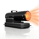 PEILU 20kW Ölheizgebläse Stahl Heizkanone Diesel mit Thermostat, 14L Tank, Stabile Basis & Tragegriff, Überhitzungsschutz Ölheizung Luftstrom 550m³/h, Kerosin Ölbrenner für Innenräume & Outdoor