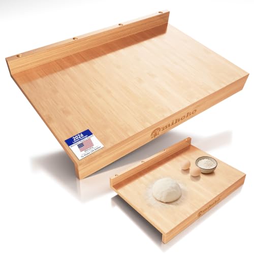 Tabla de cortar rectangular de bambú 24 x 15.8 in miniatura 1