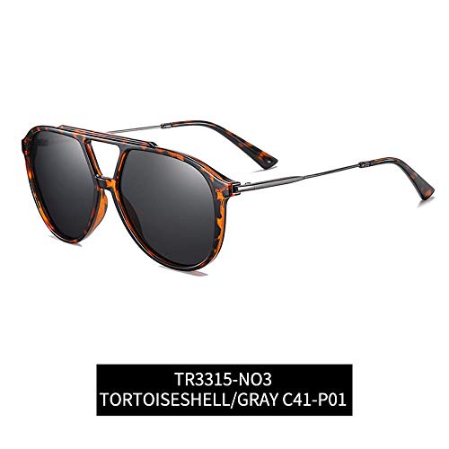 Preisvergleich Produktbild Sonnenbrille Klassische Pilot Polarisierte Sonnenbrille Herren Rahmen Uv-Schutz Fahren Sonnenbrille-C3_Leopard