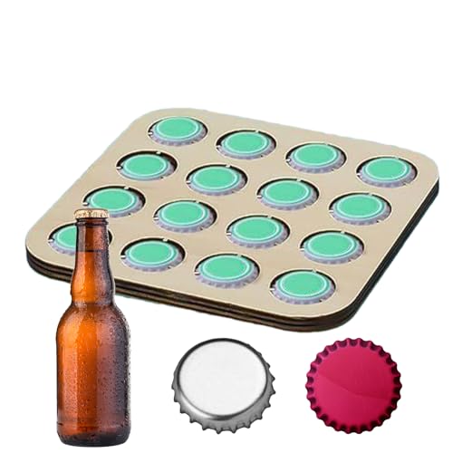 Posavasos cuadrado con tapa de cerveza,...