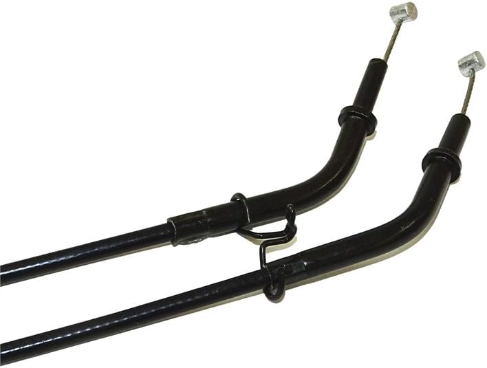 Motorbike 2pcs Throttle Cable Steel Wire Replace Part For Kawasaki Z1000 2010 2011 2012 2013 (Green)