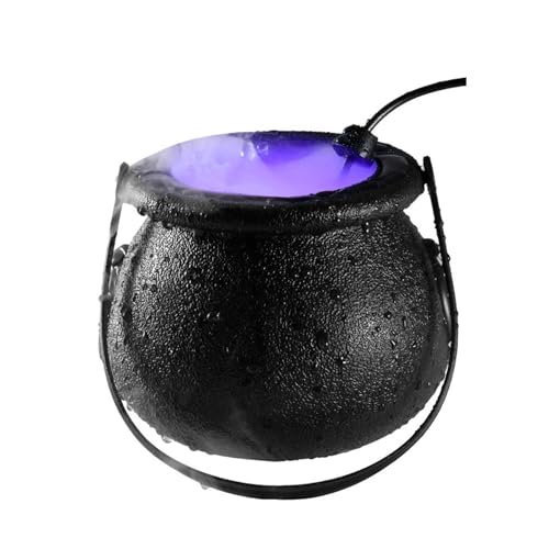 Máquina De Niebla De Halloween - Generador De Niebla De Bruja De Terror, Dispositivo Para Crear Niebla De Agua | Olla Para Fumar Bruja De Terror De Halloween Con Sensor De Nivel De Agua, Máquina Autom