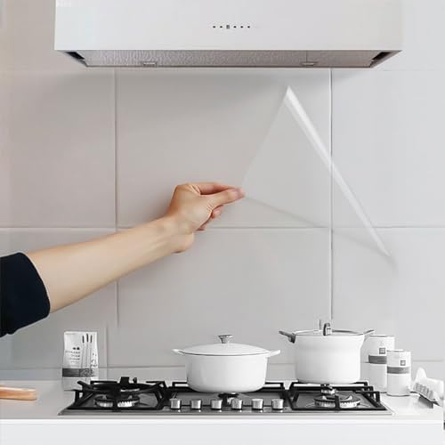 Hode Klebefolie Transparent Selbstklebend Folie, 30cm×300cm, Möbel Wandschutzfolie für Tapete Wasserfest Deko, Klebstoff Fenster Küchenrückwand Buchfolie
