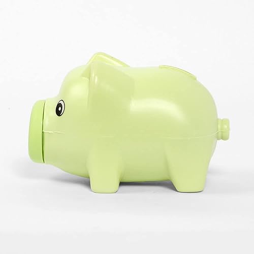 Una bonita alcancía verde pastel