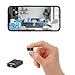 XNJ Mini Kamera, 4K Innenüberwachungskamera 5G WLAN, 180° drehbarem Objektiv automatische Nachtsicht, Bewegungserkennung, Fernüberwachung für Babys, Haustiere und das Zuhause