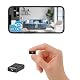 XNJ 4K Mini Kamera Innen Akku, 2.4/5 Ghz WLAN Innenkamera180° drehbarem Objektiv automatische, Bewegungserkennung, Nachtsicht, SD & Cloud Speicher, ideal für Zuhause, Baby & Büro (Schwarz)