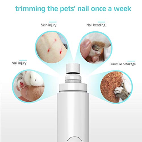 Festnight Elétrica Pet Nail Grooming Trimmer Dog Pet Nail Grinder Clipper para Dog Cat Pet Paws com