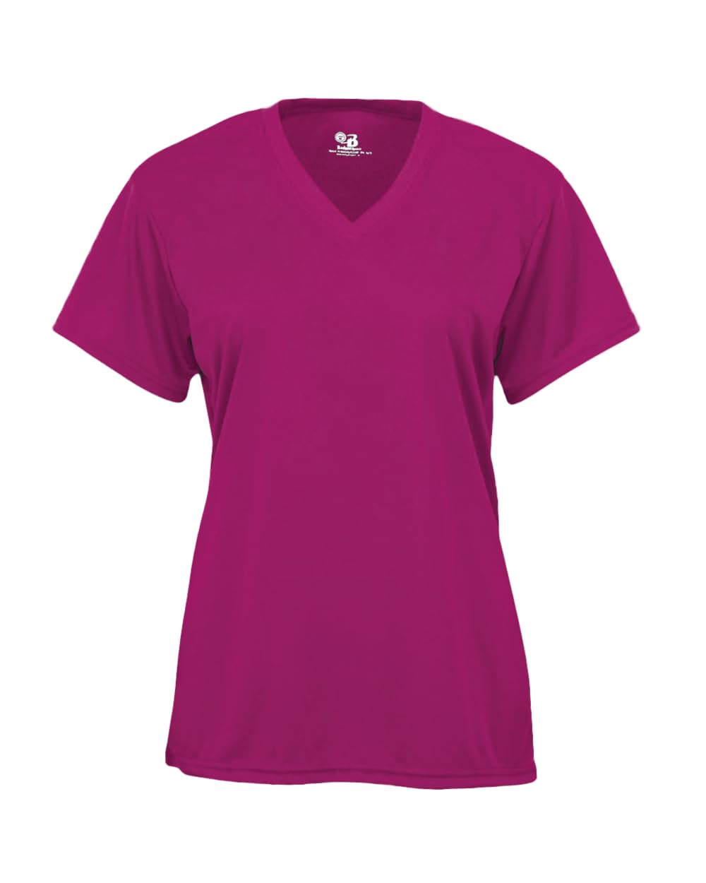 Badger Sports B-Core Ladies' V-Neck Tee Hot Pink Large