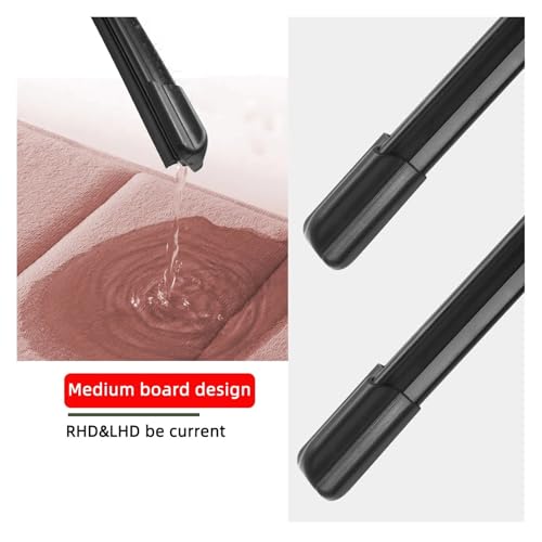 Escobilla limpiaparabrisas tipo J universal de goma resistente para coche 5