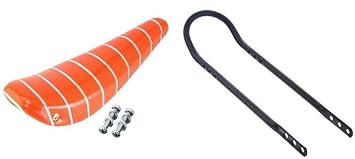 for 16" LOWIRDER Banana SEAT W/SISSYBAR for 16" Bike Black/Silver