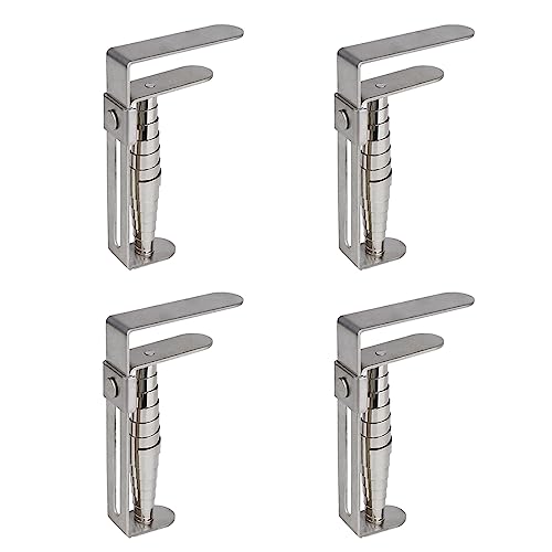 Misounda Pince Nappe Table Epaisse, 4 Pièces Attache Nappe de Table Exterieur, Pince pour Nappe de Table en Acier Inoxydable, Attache Nappes pour Table de...
