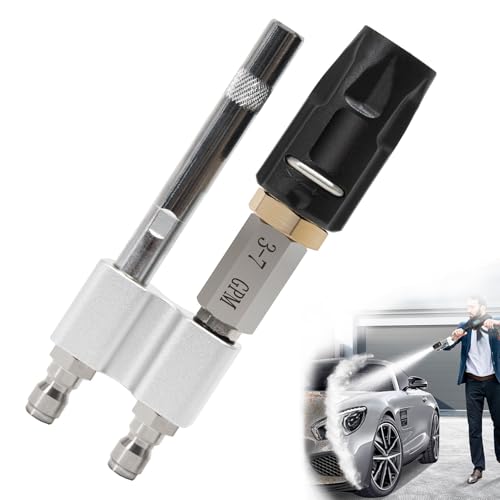 Shooter Tip M5 Twist Nozzle for Pressure Washer, Adjustable Long Range Soap Nozzle, 3-7 GPM