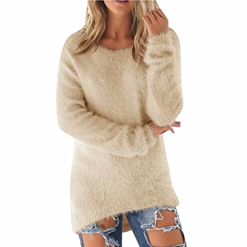 QIYUN.Z delle Donne Maglie Maniche Lunghe Orlo
