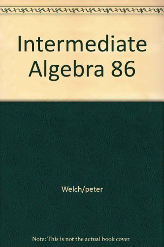 Intermediate Algebra