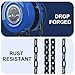 Biugaaufai 10 Feet Blue Manual Chain Hoist - Heavy Duty Chain 1 Ton Capacity, Lift Manual Hoist, Hand Chain Block Hoist for Industrial, Workshops, Warehouses, Automotive Machinery
