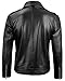 Decrum Mens Leather Biker Jacket - Real Leather Jackets Men | [1100055] Black Ngan, XL