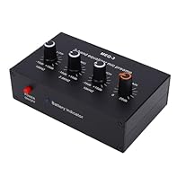 3 Band Equalizer Mic Preamp: The mic preamplifier is suitable for sound cards, active speakers with mic jack, and mixing consoles. It features 3 band equalizer (treble, mid, bass) adjustment, 20dB gain amplification, ALC circuit, and low power consum...