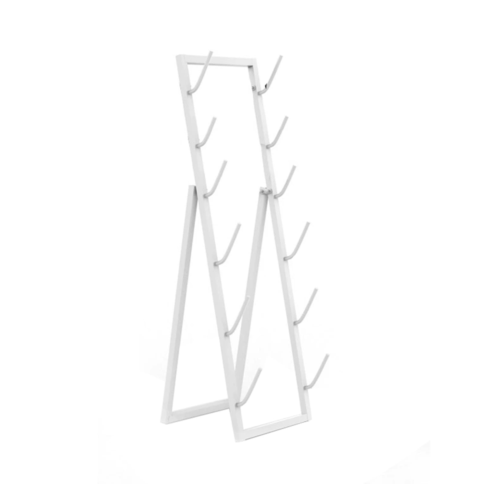 Aycdl White Skateboard Rack Floor Stand,Rack Skateboard Organizer Storage Racks Holds,For Garages Clubs And Skate Shops,-6-Layer