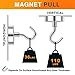 MIKEDE Strong Magnetic Hooks, 110Lbs Heavy Duty Magnetic Hooks for Cruise Cabin, Neodymium Earth Magnets with Hooks for Hanging, Super Metal Industrial Magnetic Hanger for Grill, Cruise, Storage