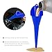 NYTKL 2 PCS Oil Funnel, Plastic Long Neck Multi-Purpose Spill Saver Funnel, Engine Oil Funnels for Filling Oils Gas Water Diesel Fuel Lubricants for Car Motorcycle ATV Boat (Blue)