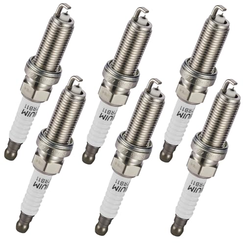 Image of BDFHYK Set of 6 Iridium Spark Plug Compatible with INFINITI QX60 Q50 Q70 M35h JX35 EX35 FX35 G25 G35, Compatible with Nissan Maxima Murano Pathfinder Altima Quest 350Z,Replacement for 1406 DILKAR7B11