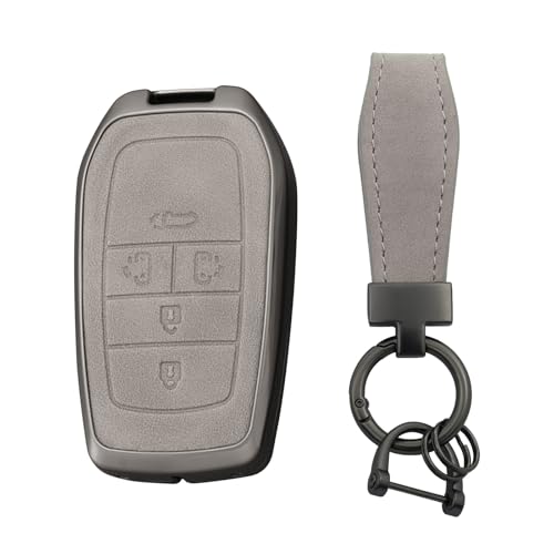 Coque de clé protection complète 5 boutons grise pour Land Cruiser et Fortuner