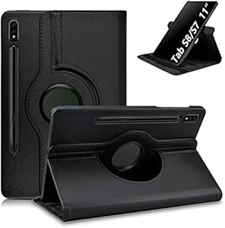KATUMO Case for Samsung Galaxy Tab S7/S8 11-Inch (2020/2022), Rotating Leather Cover for Galaxy Tablet S7/S8 11" (SM-T870/T875 SM-X700/X706)