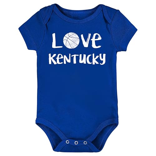 Image of Future Tailgater Loves Basketball Chalk Art Infant-Toddler Bodysuit for Kentucky Fans