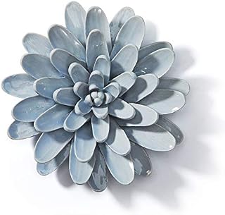 SEINHIJO Ceramic Wall Flower 3D Wall Arts Decor Sculpture Modern Home Gifts 17cm