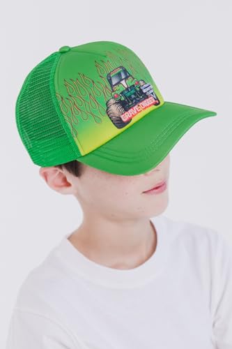 Monster Jam Grave Digger El Toro Loco Megalodon Mesh Adjustable Snapback Baseball Cap One Size2