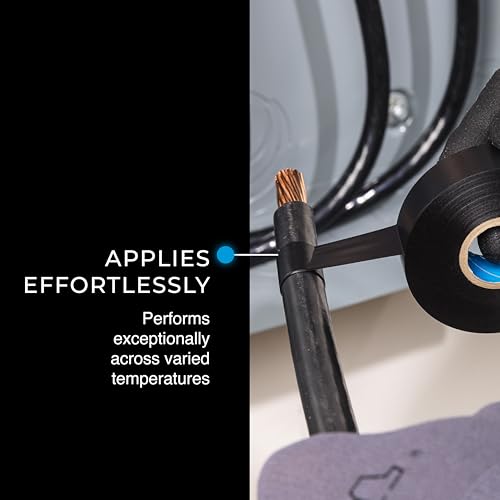 Image of Ideal Industries INC. 46-33 Black 7 Mil Wire Armour UL Listed 3 /4 in. Professional Vinyl Black Electrical Tape