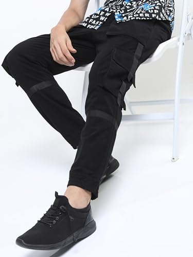 Image of Ketch Men's Mid Rise Regular Fit Jogger Trouser