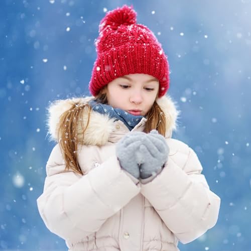 Image of ONESING 16 Pairs Kid Gloves Knitted Children Gloves Bulk for Boys Girls - Stylish and Snug Winter Accessories
