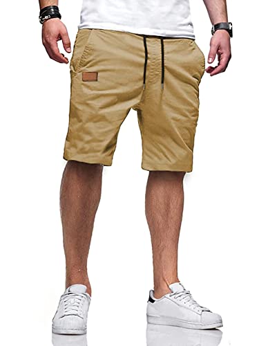 Mens Casual Flat Front Shorts Running Shorts for Men...