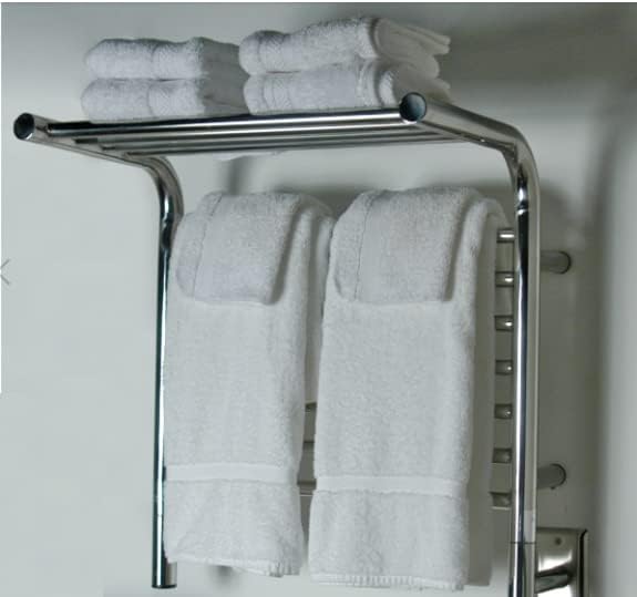 Perk Rack PERK Towel Warmer Wall Mounted Electric Heated Towel Rail with Switch ...