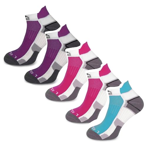 Womens Miami Running Socks 5 Pack - Multi